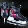 Хоккейные коньки COCKPIT-КАСТОМ в красно-черном варианте исполнения ботинок 